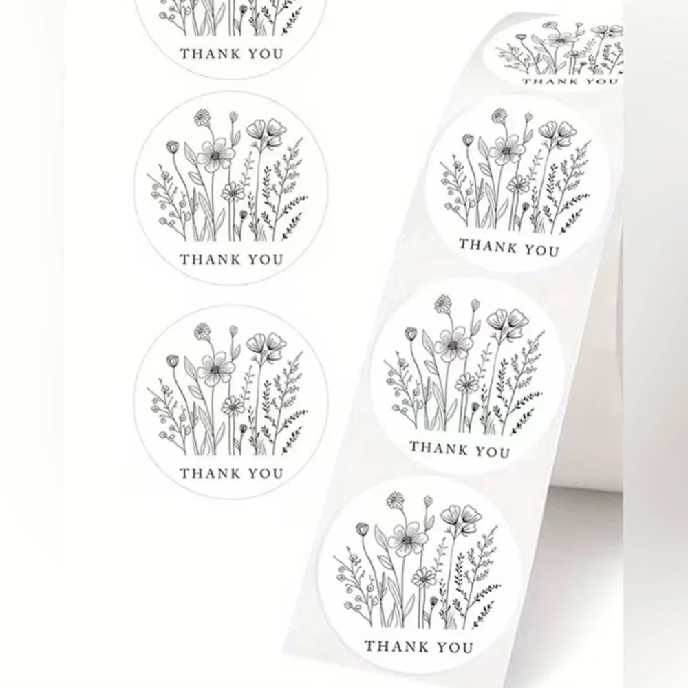 Thank You Design Stickers 200ct~ 1”  (Boutique) ~NEW~ 2 For $20